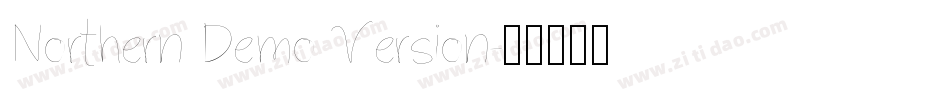 Northern Demo Version字体转换